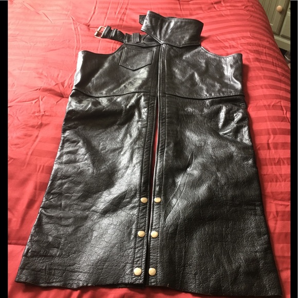 Interstate Leather Other - Interstate Leather Chaps & Vest, biker chaps